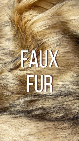 Kingcason Two Tone Jacquard Luxury Grey Brown Faux Raccoon Fur Collar Carpet Fabric